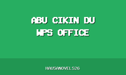 Abu Cikin Du Complete Hausa Novel